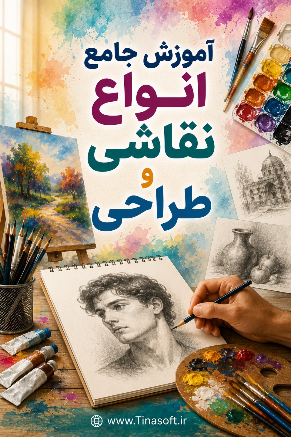 آموزش جامع انواع نقاشی و طراحی