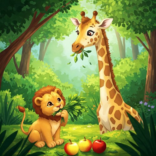 شیر کوچولو و زرافه 2